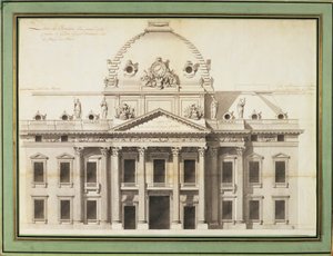 Diseño para la Ecole Militaire, París, 1751